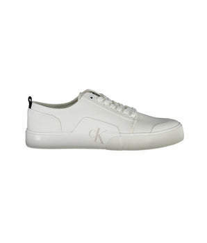 Calvin Klein White Cotton Men Sneaker
