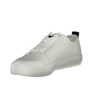Calvin Klein White Cotton Men Sneaker