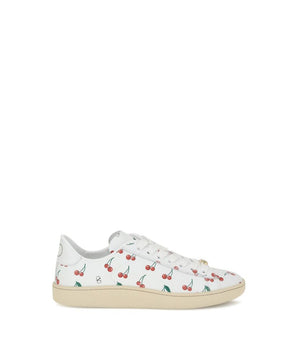Valentino Garavani White Calf Leather Bos Taurus Low Top Sneakers