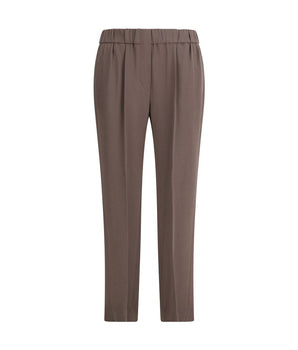 Brunello Cucinelli Gray Acetate Casual Pants