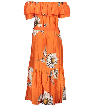 Desigual Orange Cotton Dress