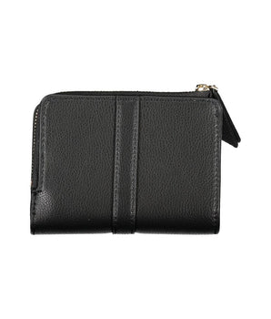 Tommy Hilfiger Sleek Black Zip Wallet with Coin Purse