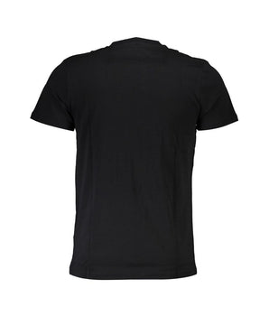 Cavalli Class Black Cotton Men T-Shirt