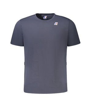 K-WAY Blue Polyester Men T-Shirt