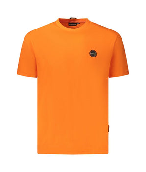 Napapijri Orange Cotton Men T-Shirt