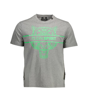 Plein Sport Brown Cotton Men T-Shirt