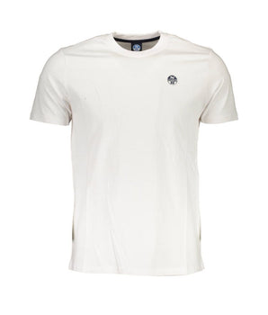 North Sails White Cotton Men T-Shirt