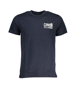 Cavalli Class Blue Cotton T-Shirt