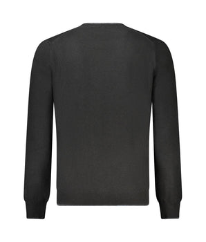 North Sails Black Wool Men Sweater