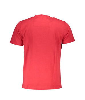 Cavalli Class Red Cotton Men T-Shirt
