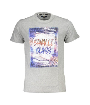 Cavalli Class Brown Cotton Men T-Shirt