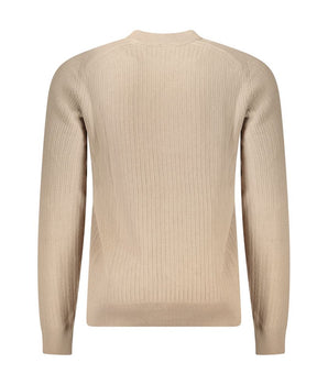 Hugo Boss Beige Cotton Men Sweater