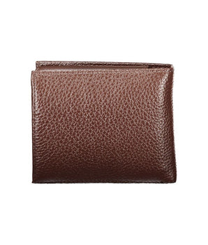 Tommy Hilfiger Elegant Brown Leather Bifold Wallet