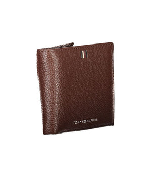 Tommy Hilfiger Elegant Brown Leather Bifold Wallet