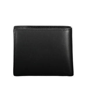 Tommy Hilfiger Sleek Black Leather Wallet for the Modern Man