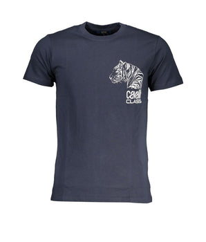 Cavalli Class Blue Cotton T-Shirt