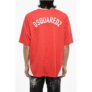 Dsquared² Two-Tone Cotton Crew-neck T-shirt