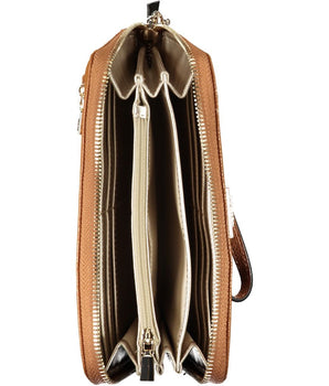 Guess Jeans Chic Brown Polyethylene Wallet with Coin Purse