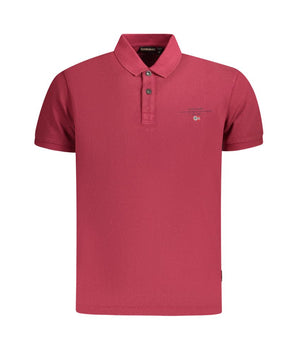 Napapijri Red Cotton Men Polo Shirt