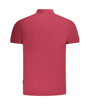 Napapijri Red Cotton Men Polo Shirt