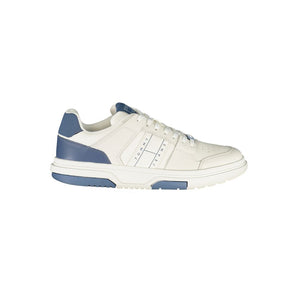 Tommy Hilfiger Men's White Leather Sneakers