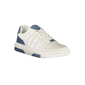 Tommy Hilfiger Men's White Leather Sneakers