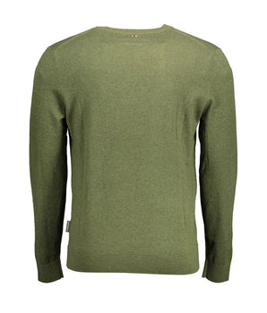 Napapijri Green Cotton Men Sweater