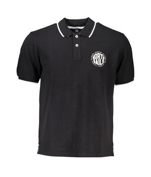 North Sails Black Cotton Polo Shirt