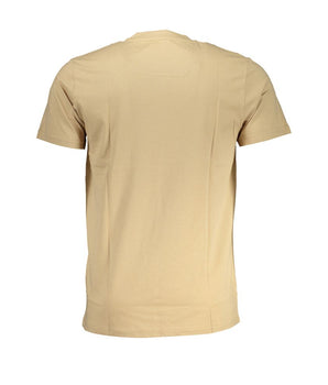 Cavalli Class Beige Cotton T-Shirt
