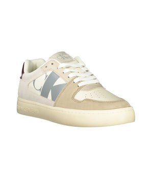 Calvin Klein Beige Polyester Men Sneaker