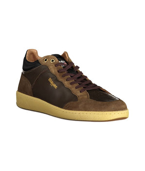 Blauer Brown Leather Men's Sneakers