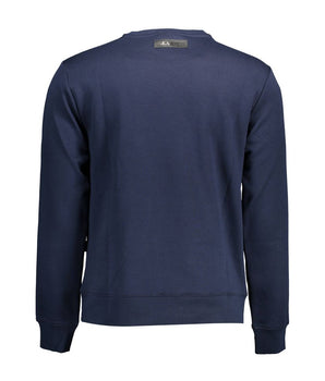 Plein Sport Blue Cotton Men Sweater