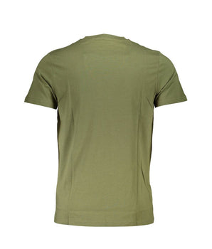 Cavalli Class Green Cotton Men T-Shirt