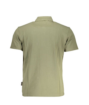 Napapijri Green Cotton Men Polo Shirt