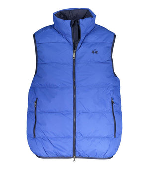 La Martina Blue Polyamide Men Jacket