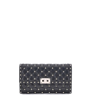 Valentino Garavani Black Lamb Ovis Aries Aries Shoulder Bag