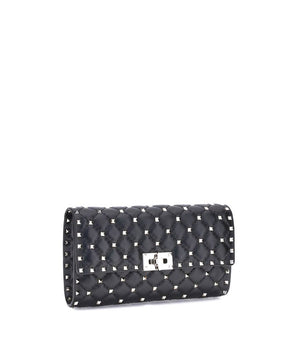 Valentino Garavani Black Lamb Ovis Aries Aries Shoulder Bag