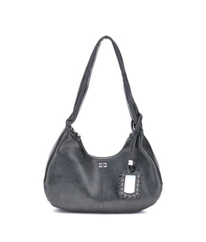 Ganni Black Lyocell Shoulder Bag