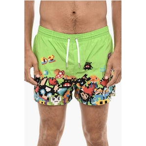 Dsquared² Printed PIXEL Swim Shorts