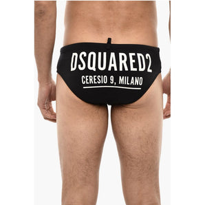 Dsquared² Logo Print Slip Swimsuit