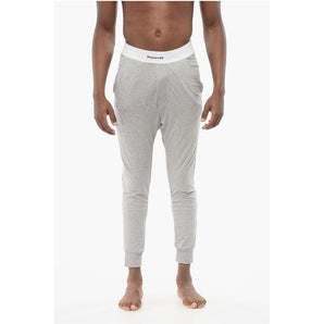 Dsquared² Viscose Blend Pijama Pants with Logoed Waistband