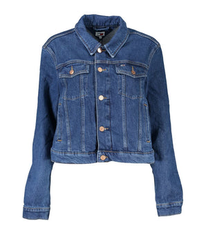 Tommy Hilfiger Blue Cotton Women Jacket