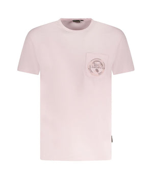 Napapijri Pink Cotton Men T-Shirt