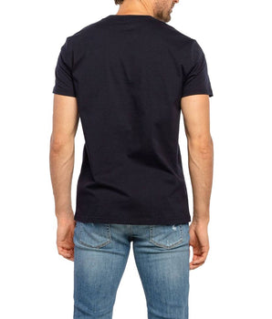 Balmain Blue Cotton T-Shirt