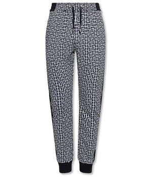 Balmain Black Cotton Jeans &amp; Pant