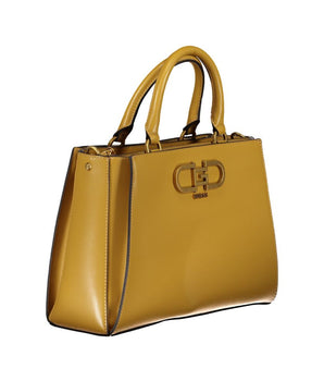 Guess Jeans Yellow Polyethylene Handbag