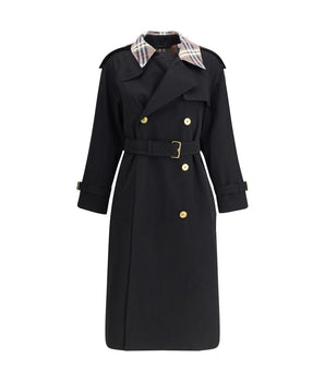 Burberry Black Cotton Coat