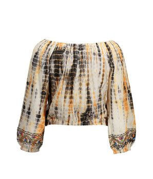 Desigual Beige Cotton Women T-Shirt