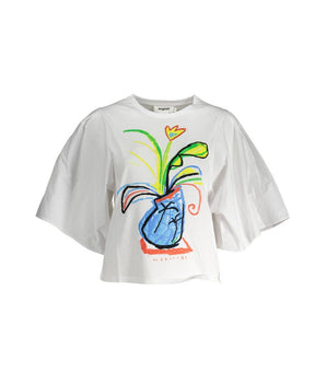Desigual White Cotton Women Top