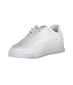 Tommy Hilfiger Men's White Leather Sneakers